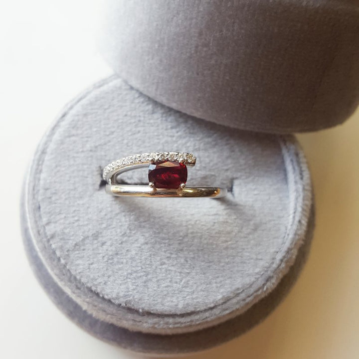 Arizona Anthill Garnet Gold Jewelry Garnet Open Ring 380395
