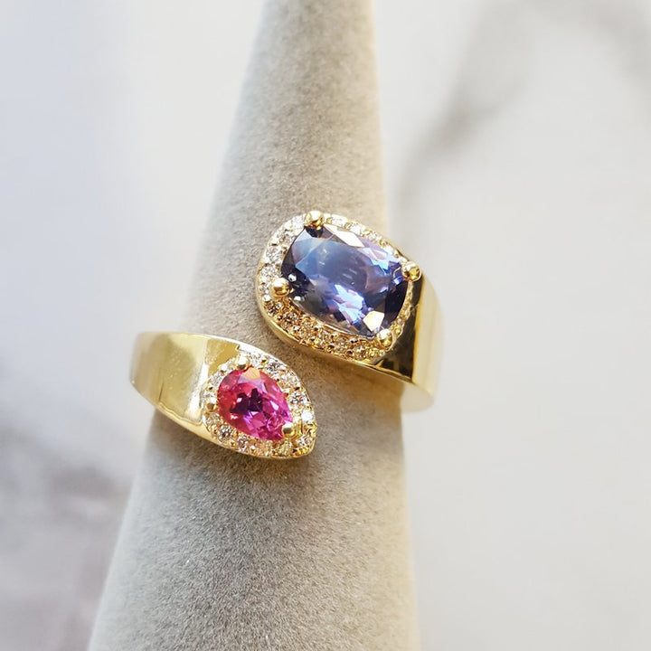  Luxury by Rene Hernandez High Polish Open Design Ring  050585 - Sami Fine Jewelry