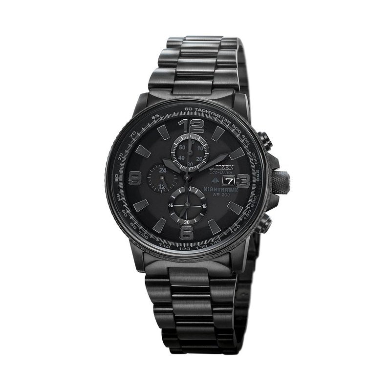 Citizen Eco-Drive Weekender Nighthawk Sport Casual Mens Stainless Steel CA0295-58E