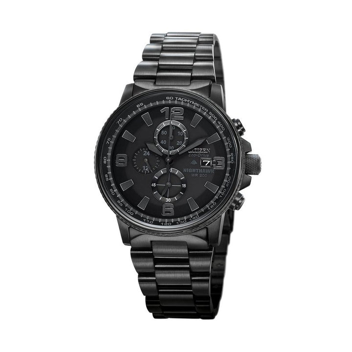 Citizen Eco-Drive Weekender Nighthawk Sport Casual Mens Stainless Steel CA0295-58E