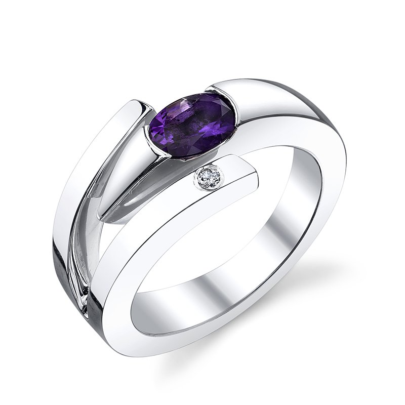 Arizona Amethyst Silver Jewelry Arizona Amethyst Oval Ring