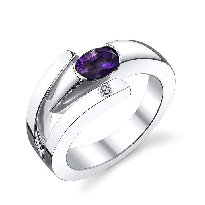 Arizona Amethyst Silver Jewelry Arizona Amethyst Oval Ring