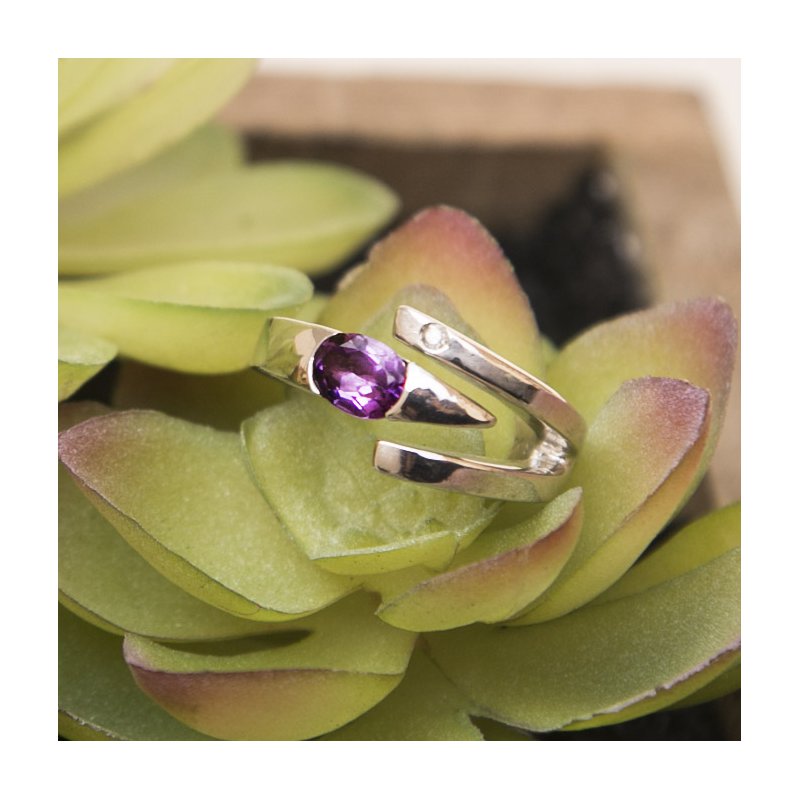 Arizona Amethyst Silver Jewelry Arizona Amethyst Oval Ring