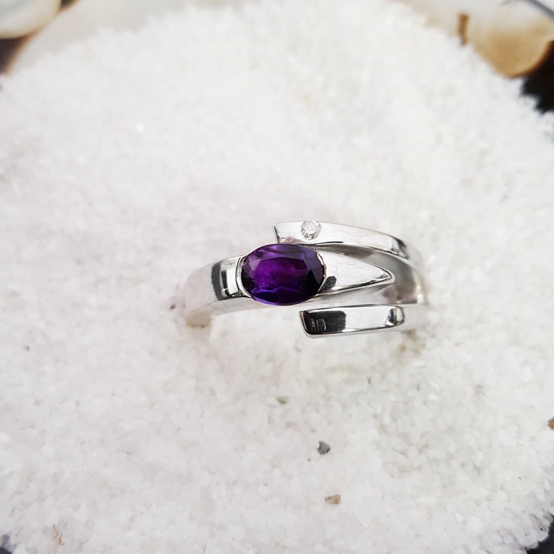 Arizona Amethyst Silver Jewelry Arizona Amethyst Oval Ring
