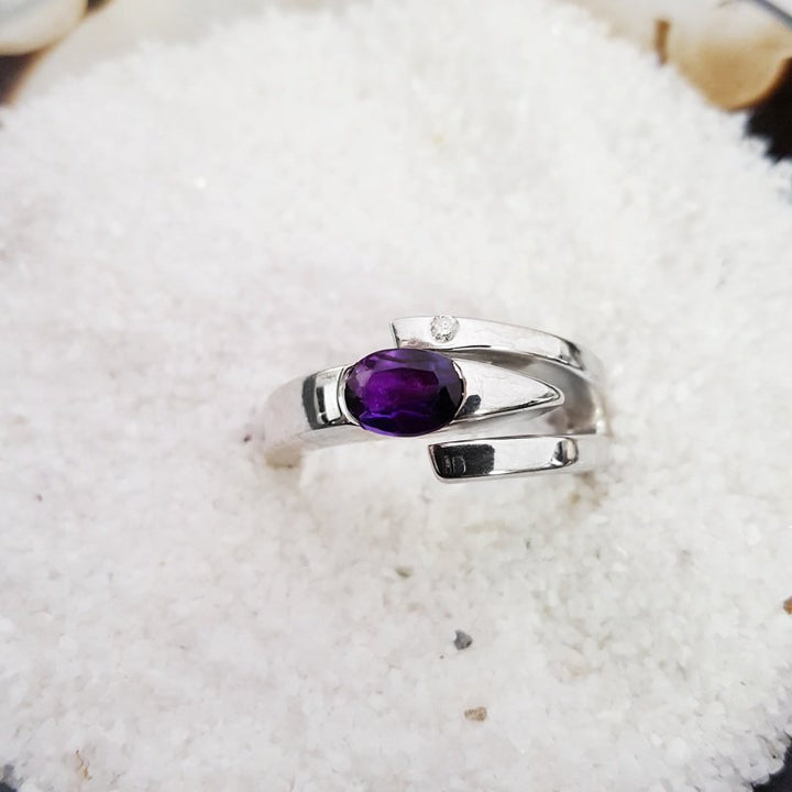 Arizona Amethyst Silver Jewelry Arizona Amethyst Oval Ring