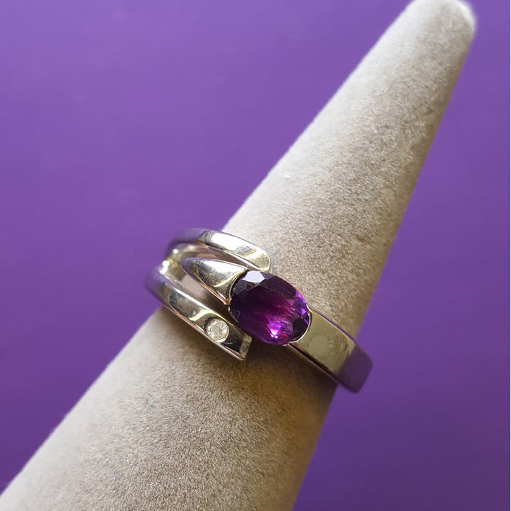 Arizona Amethyst Silver Jewelry Arizona Amethyst Oval Ring 361600