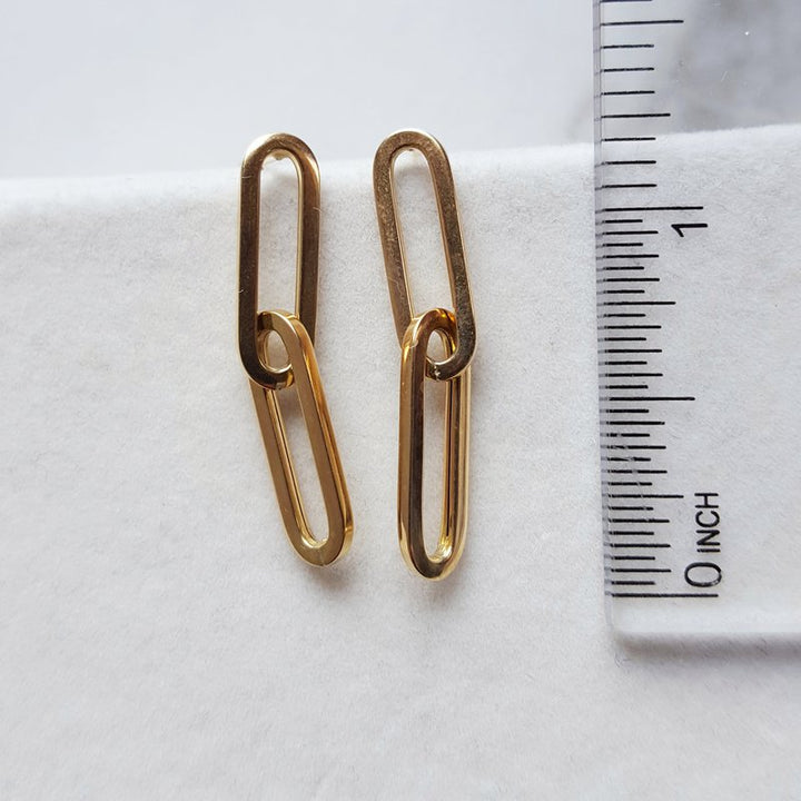 Sami Fine Jewelry Dangling Paperclip Earrings 170902