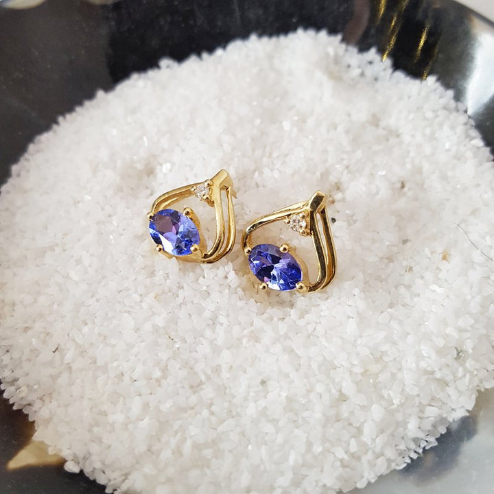 Sami Fine Jewelry Tanzanite Earrings