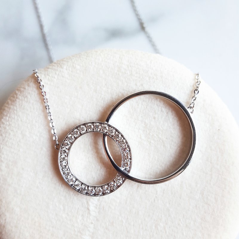 Sami Fine Jewelry Looped Circle Diamond Necklace