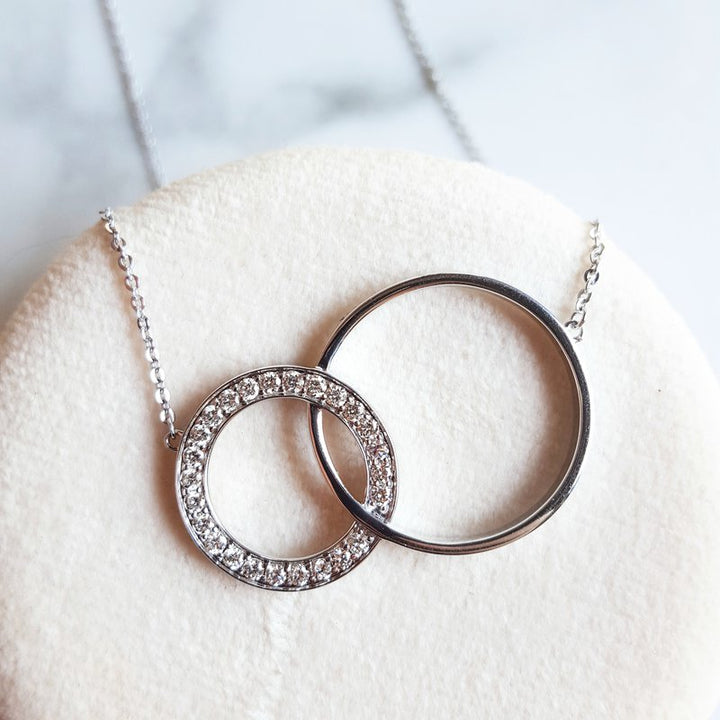 Sami Fine Jewelry Looped Circle Diamond Necklace
