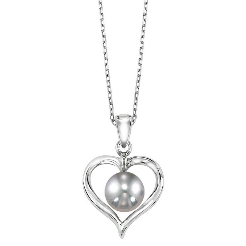 Gems One Pearl Heart Pendant