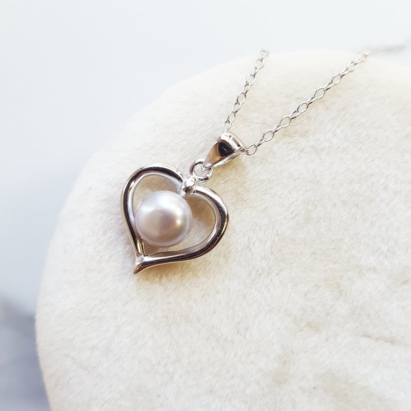 Gems One Pearl Heart Pendant