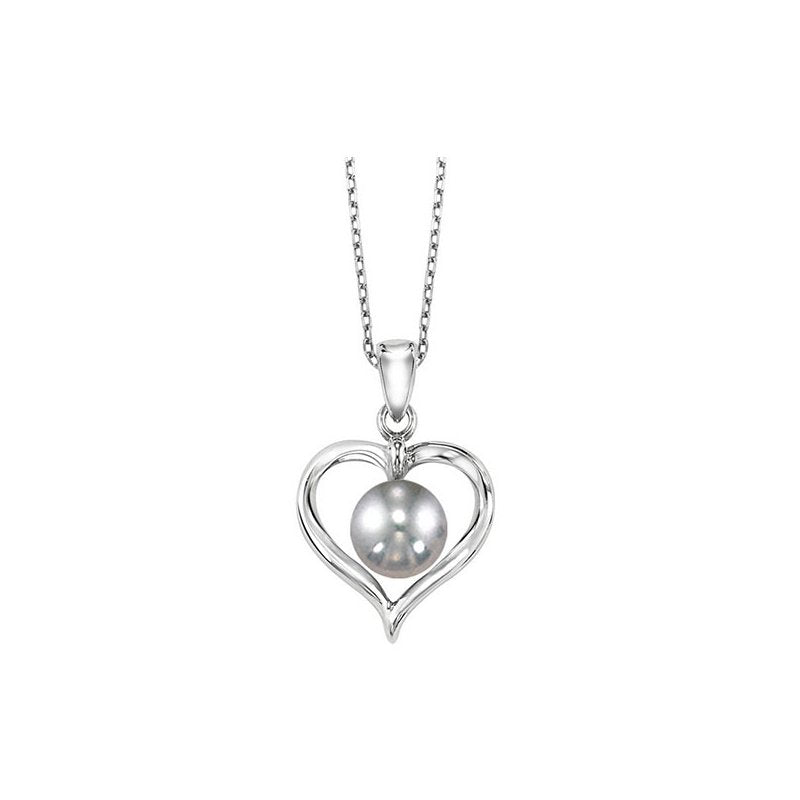 Gems One Pearl Heart Pendant