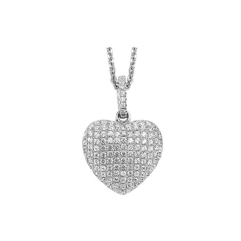  Gems One Pave Heart CZ Pendant In Sterling Silver FP1367-SSW - Sami Fine Jewelry
