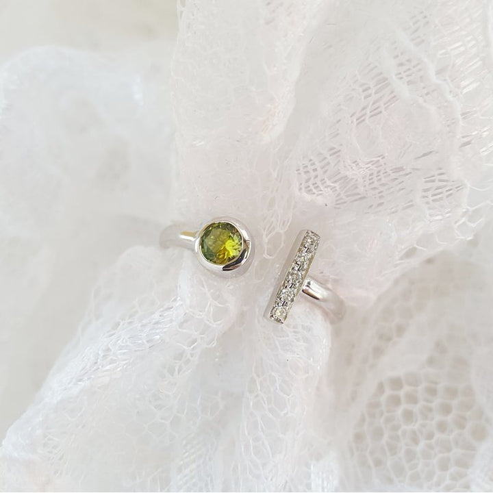 Arizona Peridot Gold Jewelry Peridot Open Fashion Ring