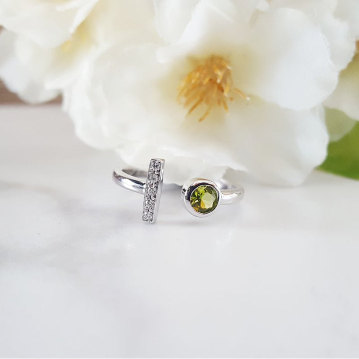 Arizona Peridot Gold Jewelry Peridot Open Fashion Ring