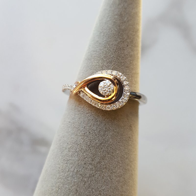 Gems One Diamond Love Knot Ring