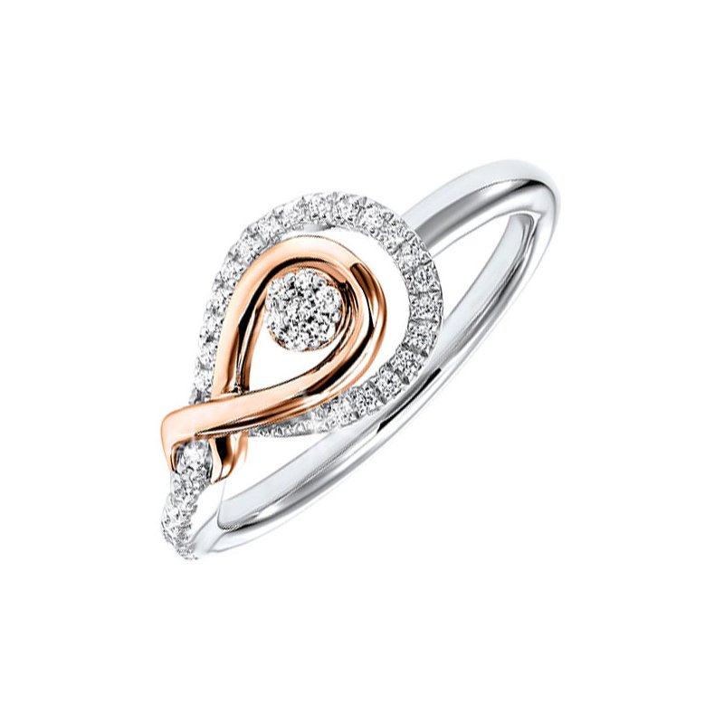Gems One Diamond Love Knot Ring