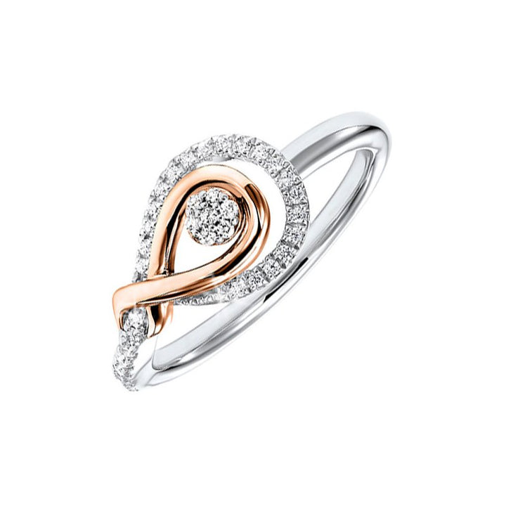 Gems One Diamond Love Knot Ring