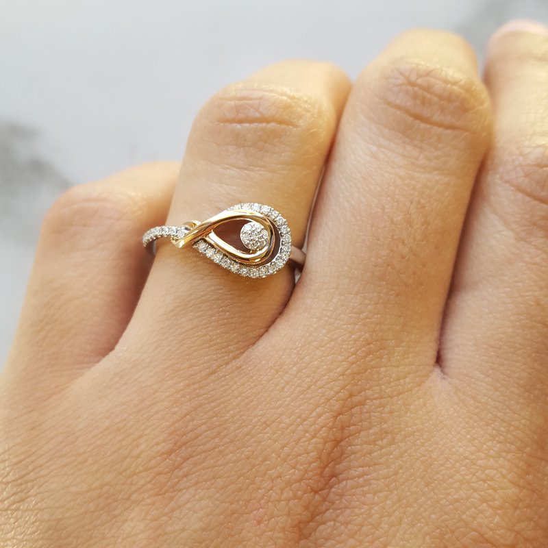 Gems One Diamond Love Knot Ring
