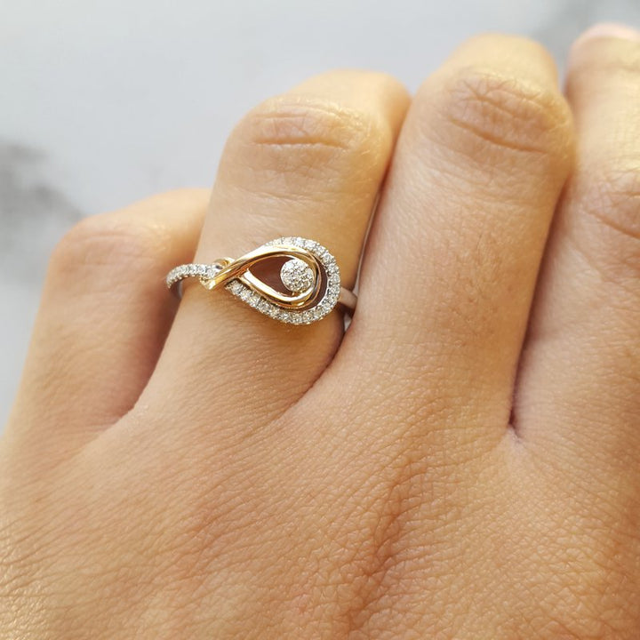 Gems One Diamond Love Knot Ring