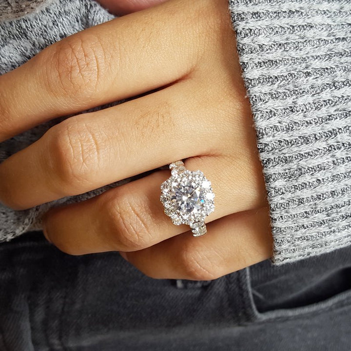 Sami Fine Jewelry Explosive Diamond Engagement Ring