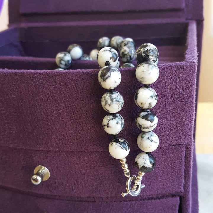 White Buffalo Diamond Clasp Necklace