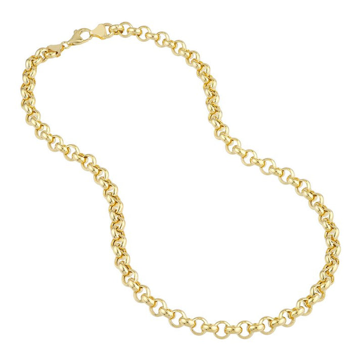 Sami Fine Jewelry 8mm Hollow Rolo Chain
