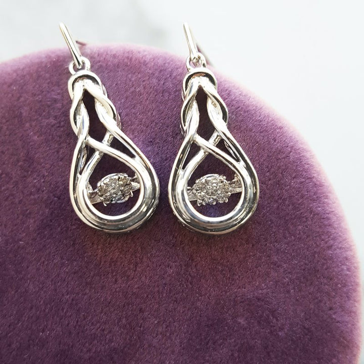 Gems One Love Knot Dancing Center Dangles
