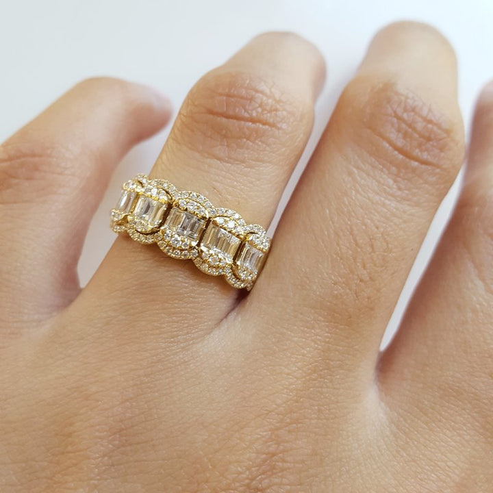 Sami Fine Jewelry Diamond Cluster Vintage Ring 020828