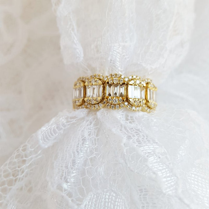 Sami Fine Jewelry Diamond Cluster Vintage Ring