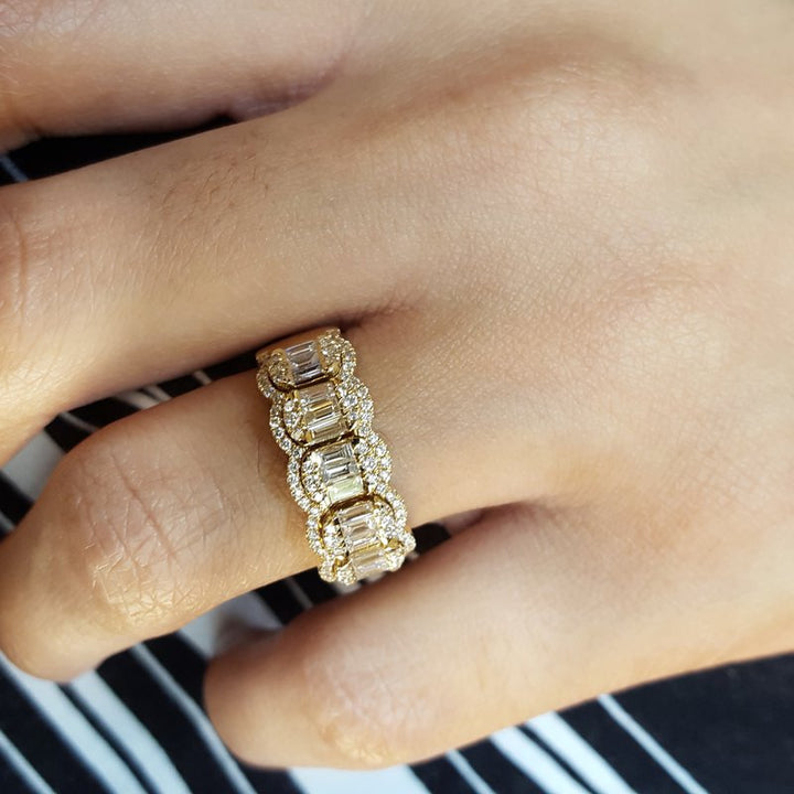 Sami Fine Jewelry Diamond Cluster Vintage Ring