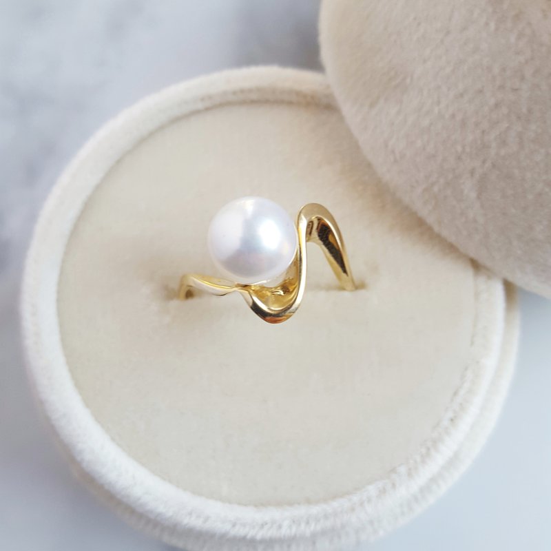 Sami Fine Jewelry Pearl Wave Ring