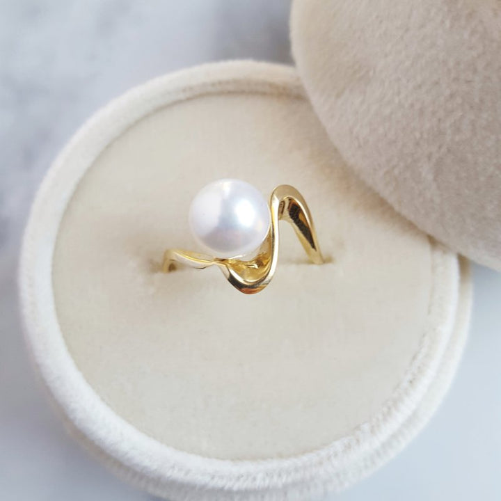 Sami Fine Jewelry Pearl Wave Ring