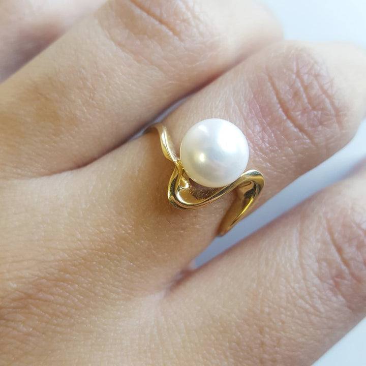 Sami Fine Jewelry Pearl Wave Ring