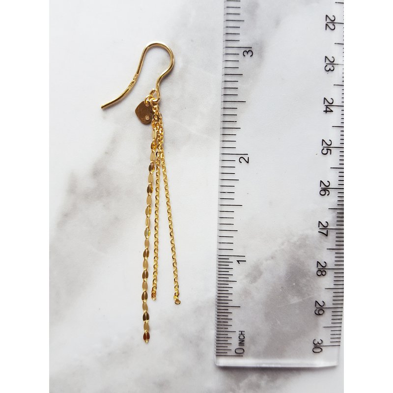 Sami Fine Jewelry Multi-Chain Tassel Drop Earrings