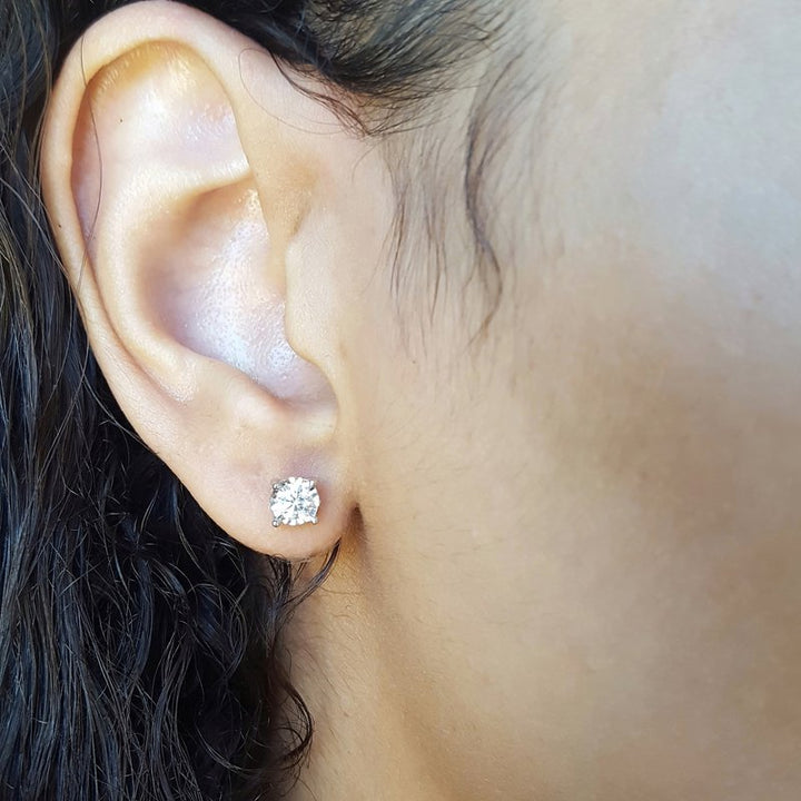 Gems One Solitaire Burst Diamond Studs