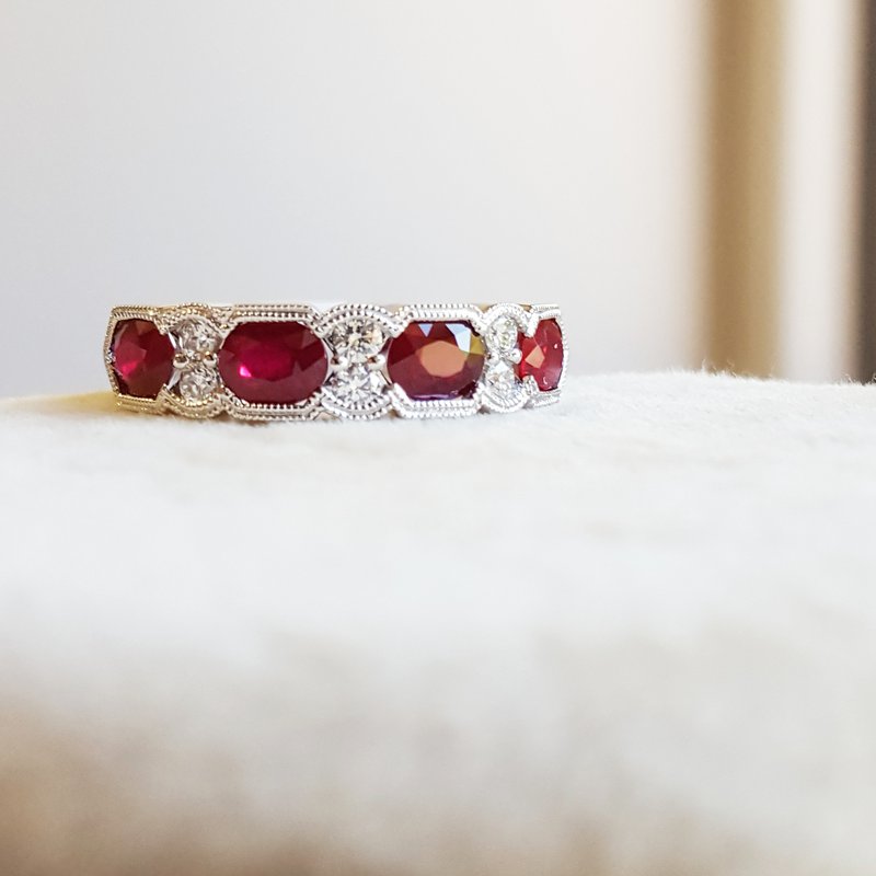 Allison Kaufman 14KT Gold Ruby Ring