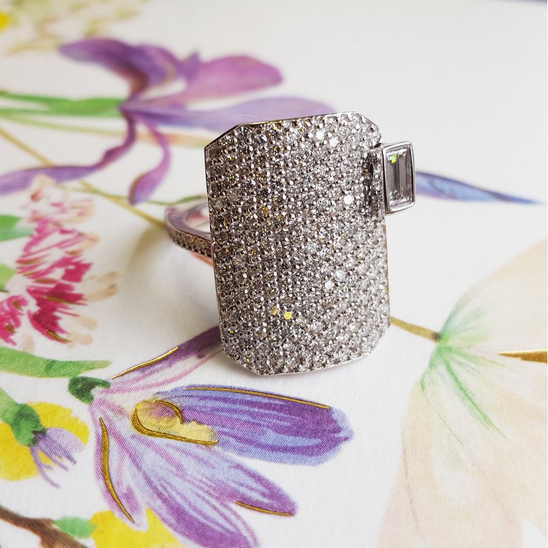 Luxury by Rene Hernandez Pave Diamond Ring rrpave