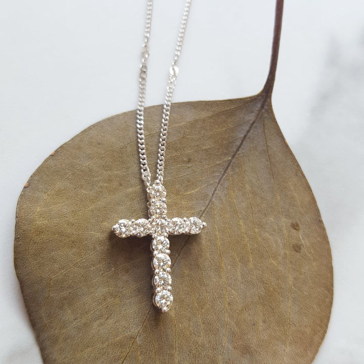 Sami Fine Jewelry Simple Diamond Cross 121716