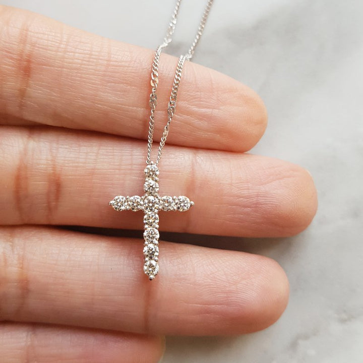 Sami Fine Jewelry Simple Diamond Cross