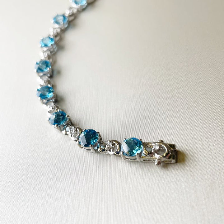 Sami Fine Jewelry Blue Topaz Bracelet