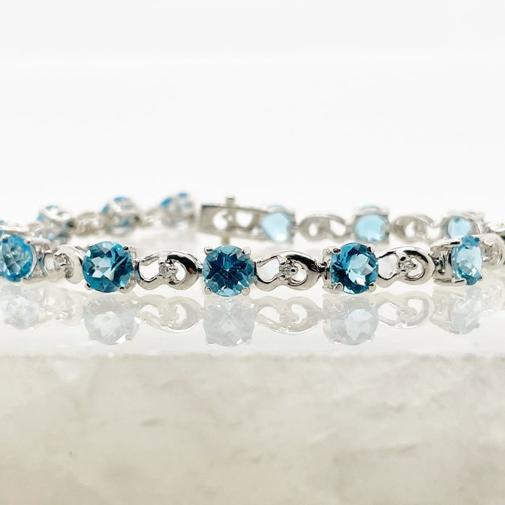 Sami Fine Jewelry Blue Topaz Bracelet