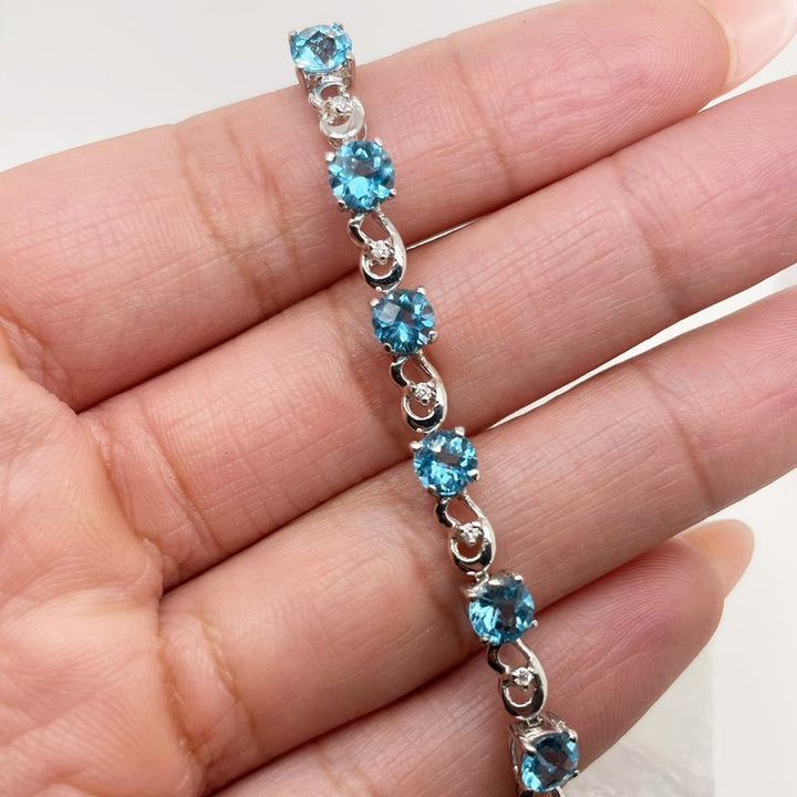 Sami Fine Jewelry Blue Topaz Bracelet 190289