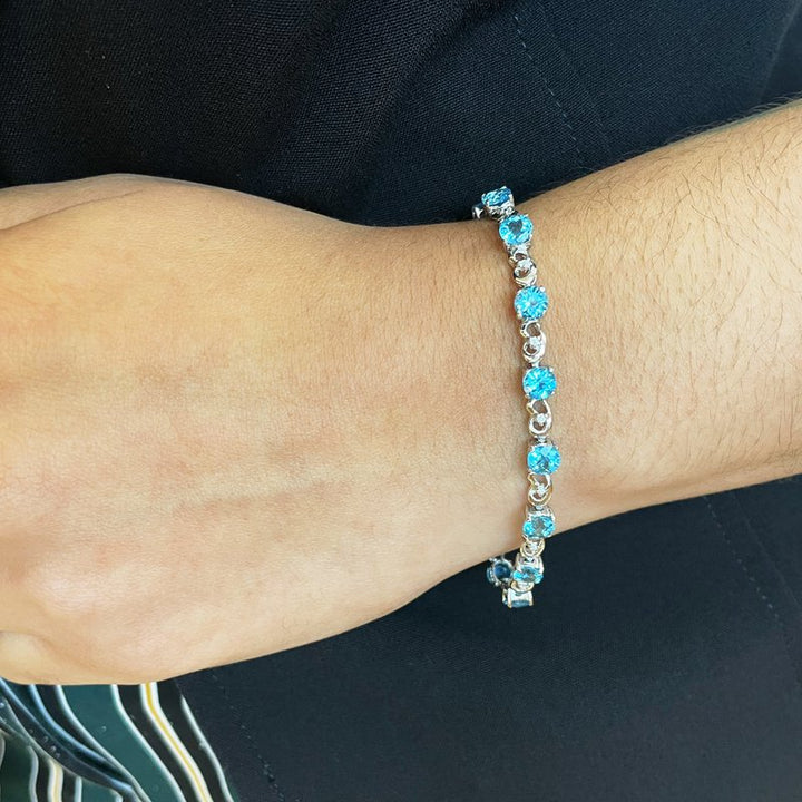 Sami Fine Jewelry Blue Topaz Bracelet