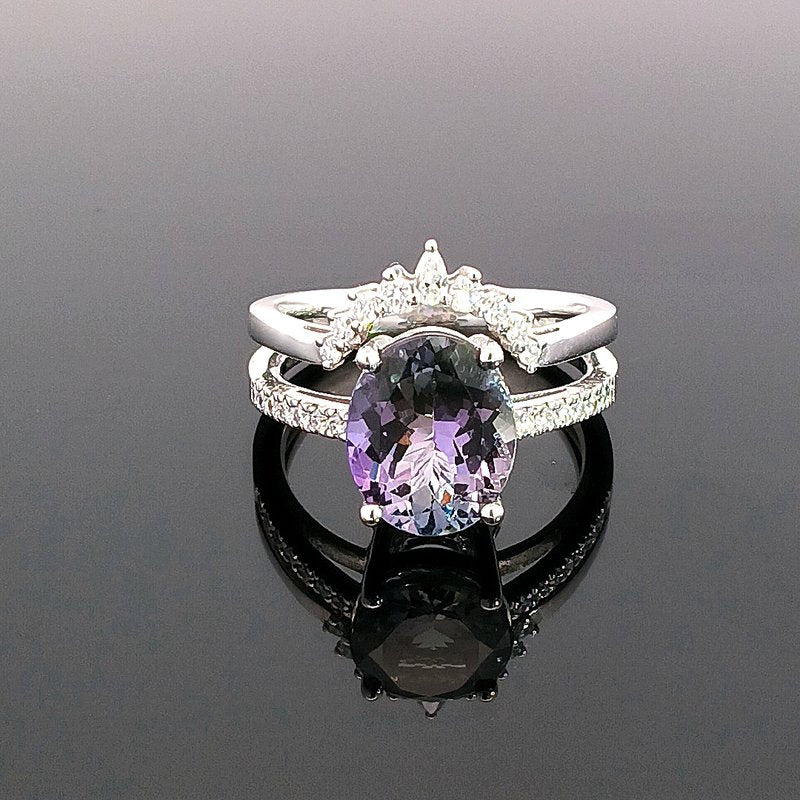 Parlé Peacock Tanzanite Queen Ring