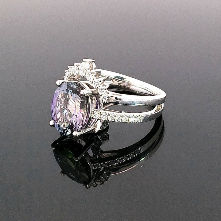 Parlé Peacock Tanzanite Queen Ring