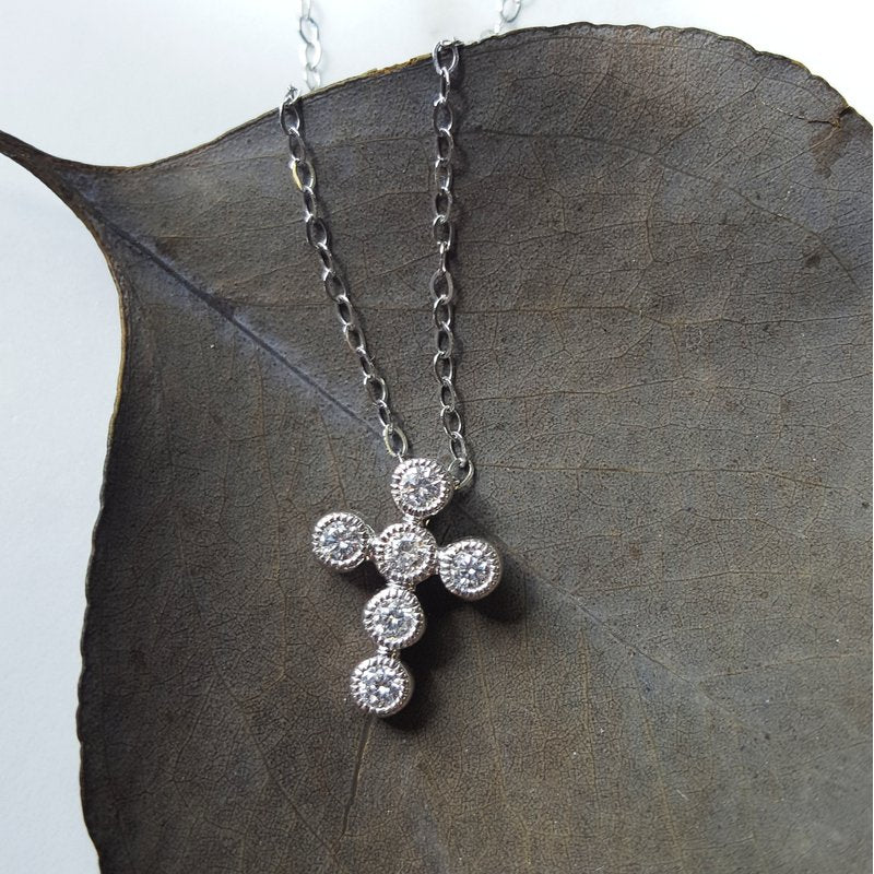 Sami Fine Jewelry Bezel Set Diamond Cross 121649