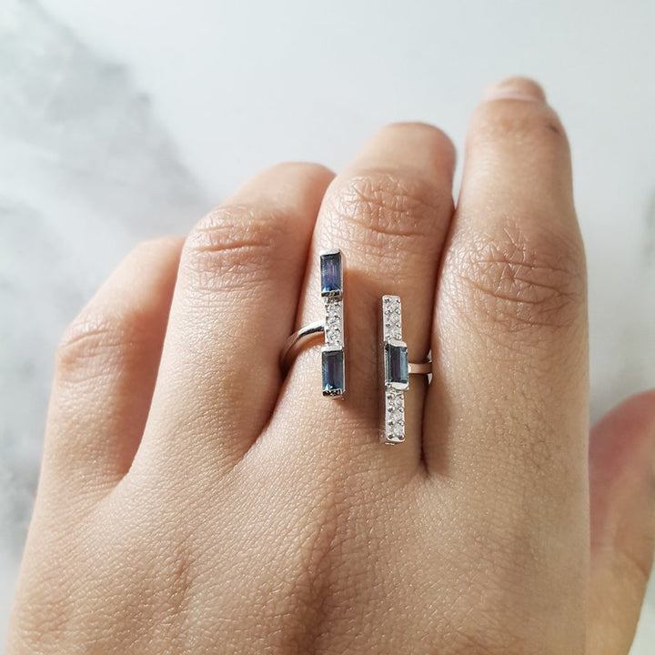 Montana Sapphire Bar Ring