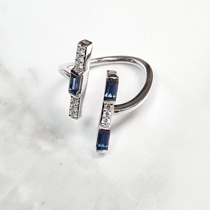 Montana Sapphire Bar Ring